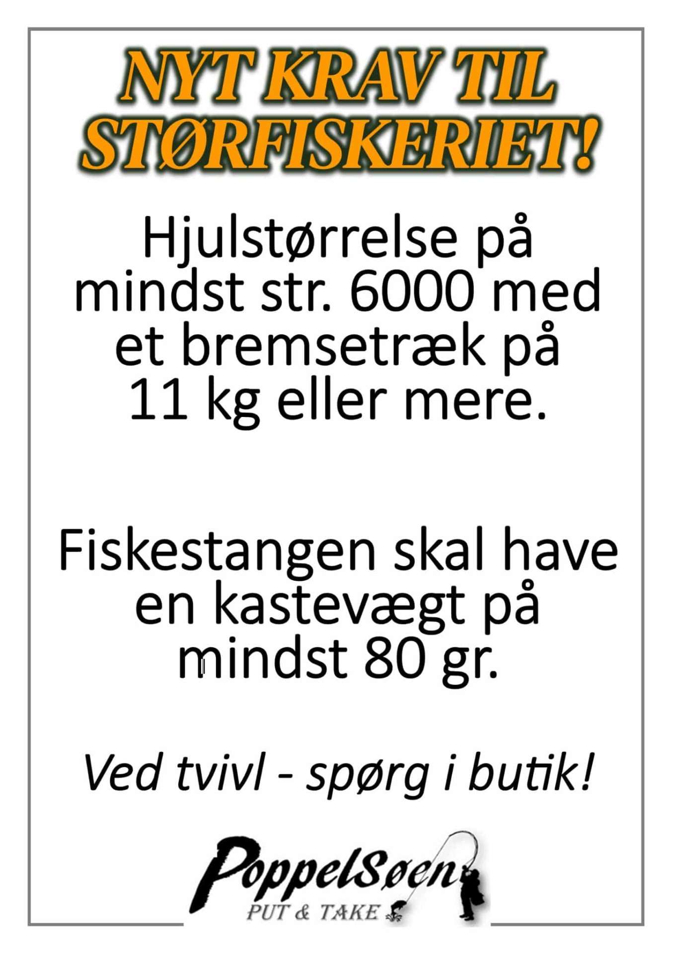 Nyt krav til størfiskeriet